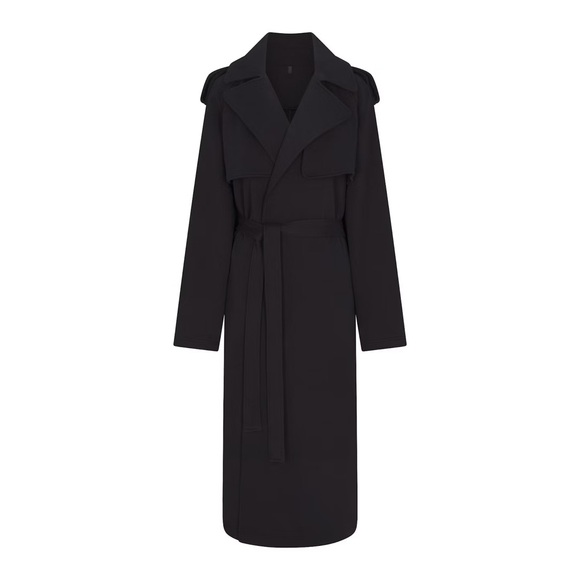 Skims Oversized Trench Coat In Boyfriend Fleece - Picture 3 of 6